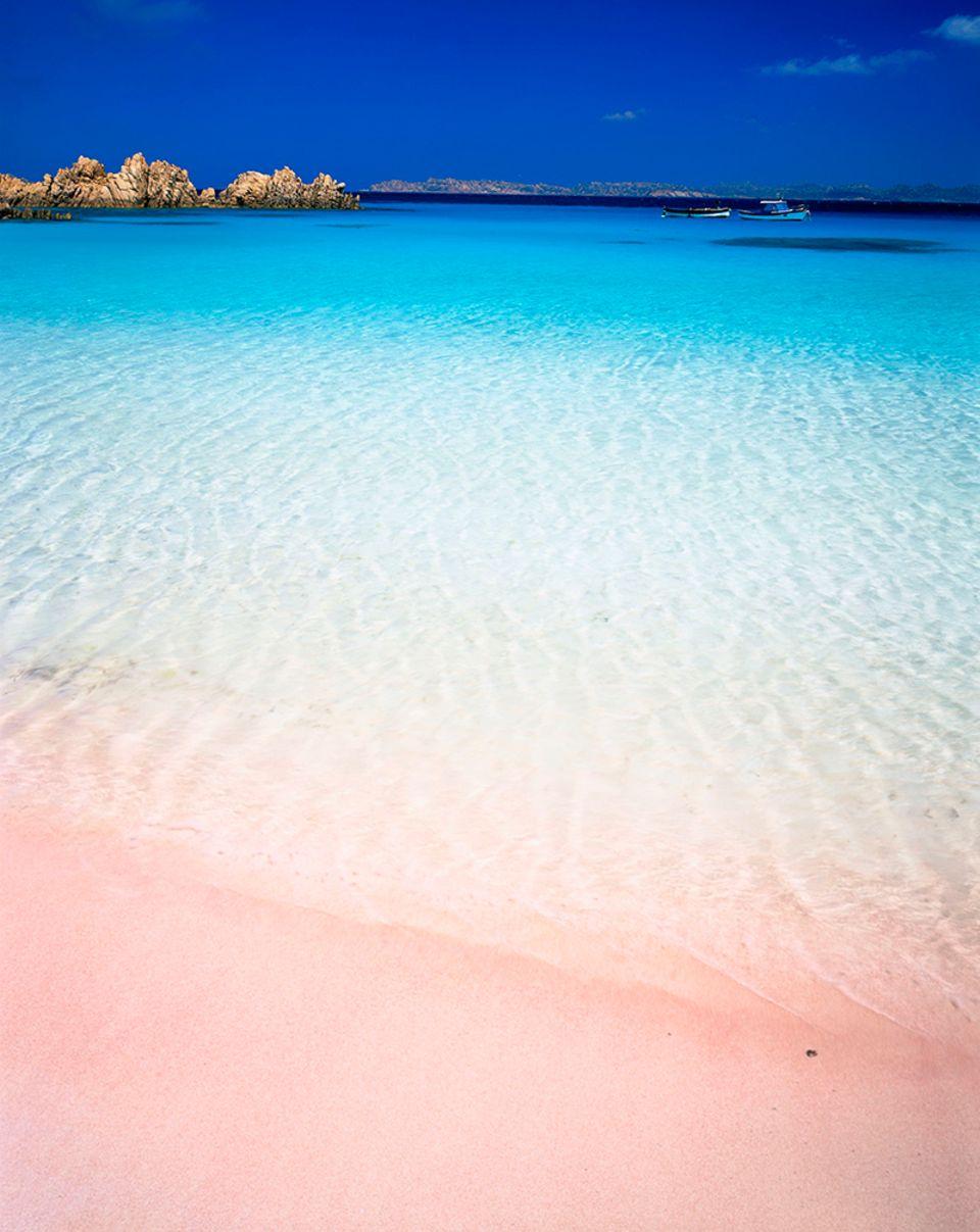 Sardinien, Maddalena, Budelli, Spiaggia Rosa